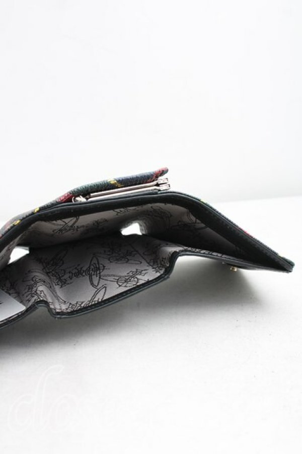 画像4: ヴィヴィアンウエストウッド 中古 / ダービーガマ口折リ財布  緑  H-26-01-18-072-wa-OD-ZH (4)