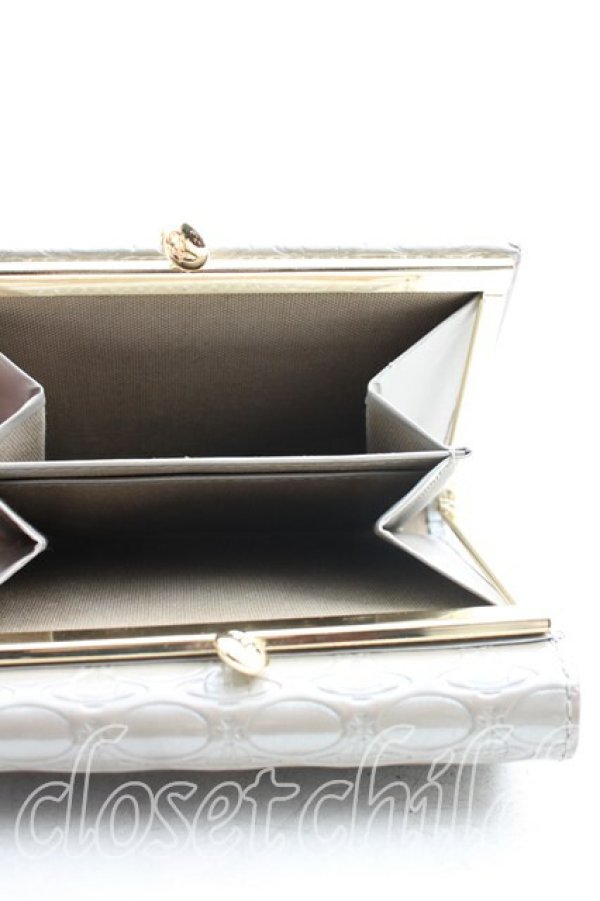 画像5: ヴィヴィアンウエストウッド 中古 / エンボスオーブ折リ財布  灰  H-26-01-18-073-wa-OD-ZH (5)