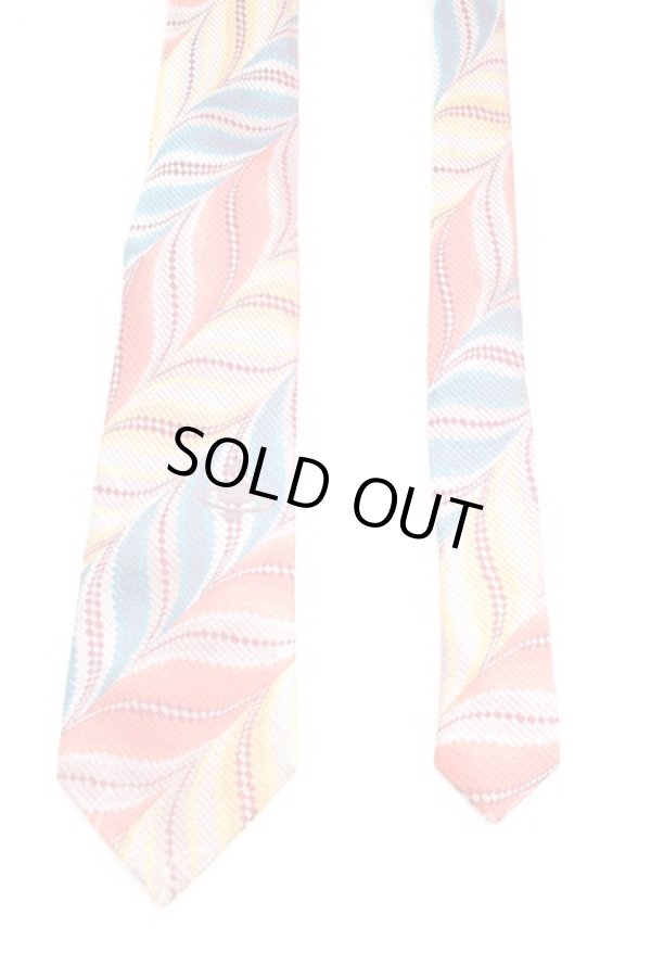 画像2: ヴィヴィアンウエストウッド MAN 中古 / 総柄ネクタイ  茶ｘ黄色ｘ青  H-26-01-18-075-gd-OD-ZH (2)