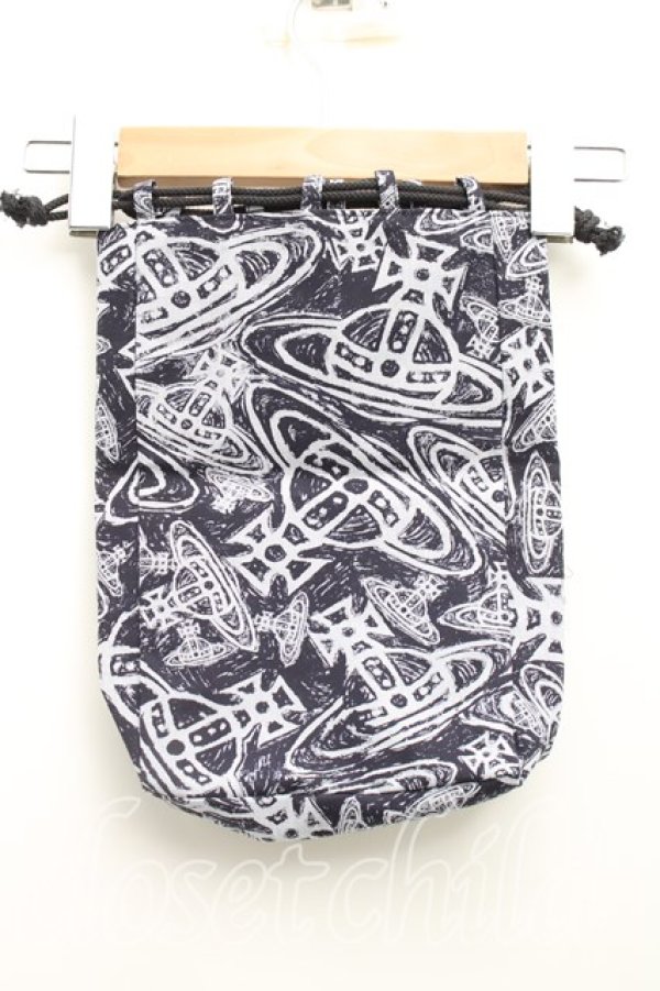 画像2: ヴィヴィアンウエストウッド 中古 / SCRAPED ORB信玄袋  紺  H-26-01-18-081-gd-OD-ZH (2)