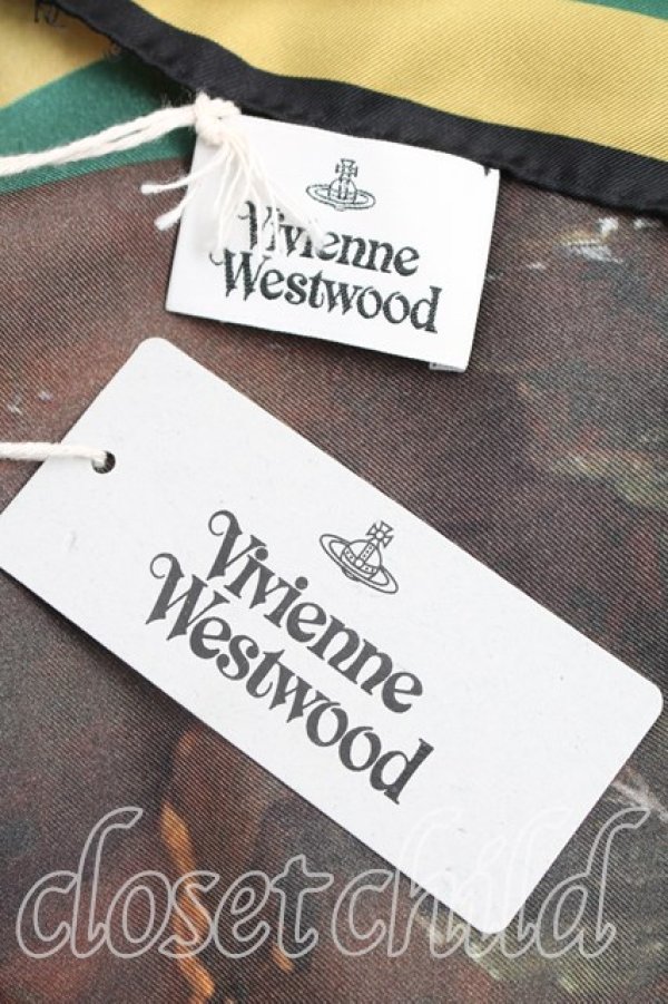 画像3: ヴィヴィアンウエストウッド 中古 / フィッシャーマンシルクスカーフ  マルチ  H-26-01-18-100-gd-OD-ZH (3)