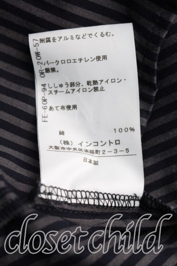 画像5: ヴィヴィアンウエストウッド 中古 / ストライプシャツワンピース 00（ワンサイズ） 灰ｘ黒  H-26-01-18-001-op-OD-ZH (5)