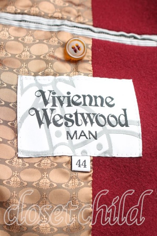 画像3: ヴィヴィアンウエストウッド MAN 中古 / ヒストリカルコート 44（メンズS相当） ボルドー  H-26-01-18-010-co-OD-ZH (3)