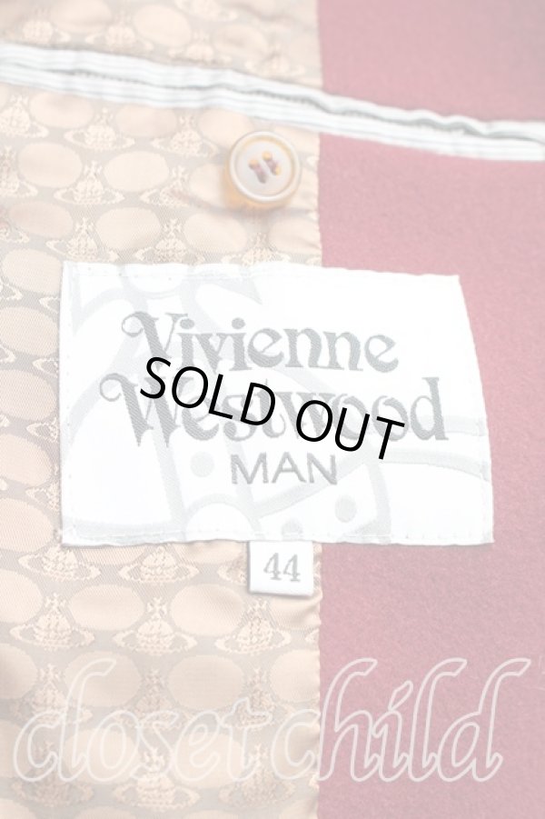 画像3: ヴィヴィアンウエストウッド MAN 中古 / ヒストリカルコート 44（メンズS相当） ボルドー  H-26-01-18-010-co-OD-ZH (3)