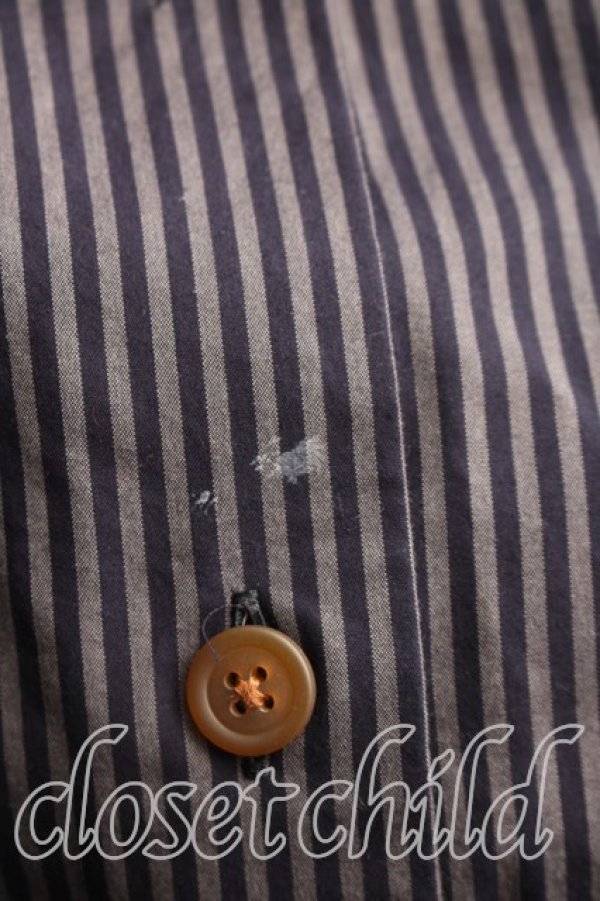 画像6: ヴィヴィアンウエストウッド 中古 / ストライプシャツワンピース 00（ワンサイズ） 灰ｘ黒  H-26-01-18-001-op-OD-ZH (6)