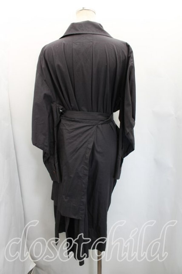 画像2: ヴィヴィアンウエストウッド 中古 / WINTERプリントトレンチコート  灰  H-26-01-18-011-co-OD-ZH (2)