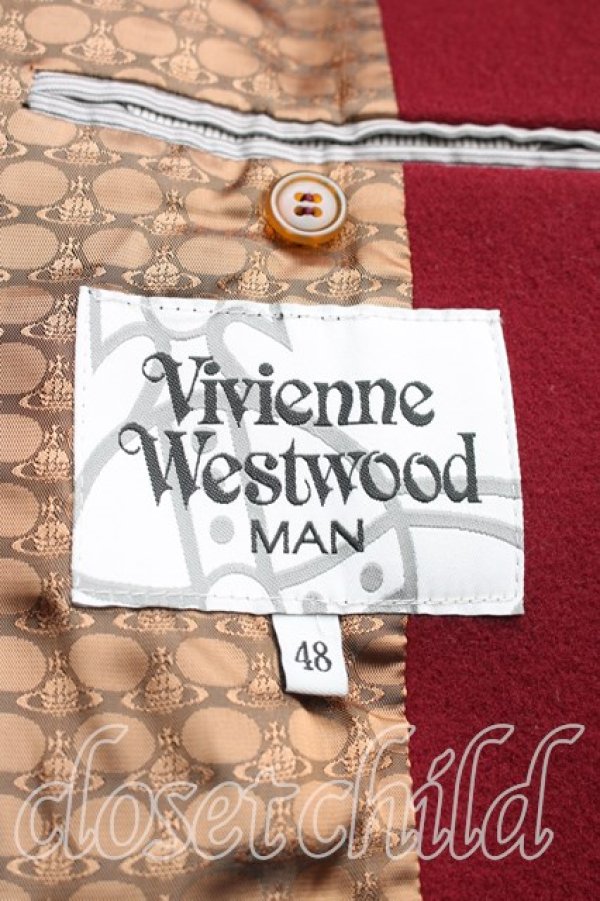 画像3: ヴィヴィアンウエストウッド 中古 / ヒルトリカルコート 48（メンズL相当） ボルドー  H-26-01-18-013-co-OD-ZH (3)