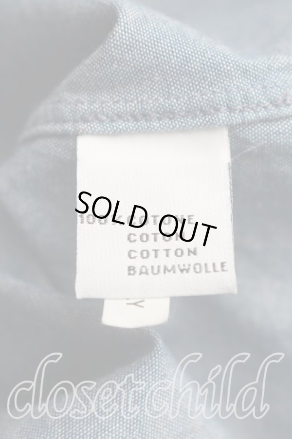 画像4: ANGLOMANIA 中古 / ロゴマニアシャツ S インディゴ  H-26-01-18-017-bl-OD-ZH (4)