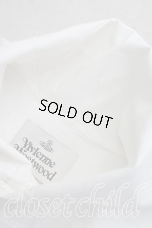 画像5: ヴィヴィアンウエストウッド 中古 / カラーオーブ刺繍レーストリムノースリーブシャツ 42(11号相当) 白  H-26-01-25-019-bl-IN-ZH (5)