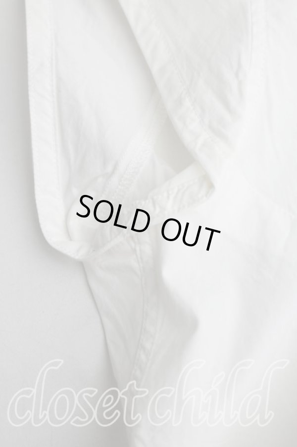 画像6: ヴィヴィアンウエストウッド 中古 / カラーオーブ刺繍レーストリムノースリーブシャツ 42(11号相当) 白  H-26-01-25-019-bl-IN-ZH (6)