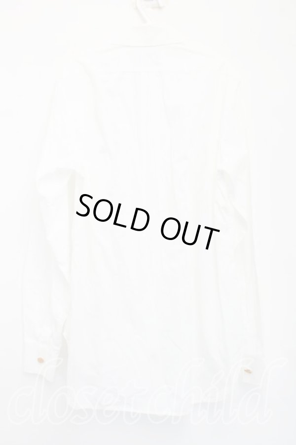 画像2: ヴィヴィアンウエストウッド MAN 中古 / オーブ刺繍シャツ II(メンズM相当) 白  H-26-01-25-021-bl-IN-ZH (2)