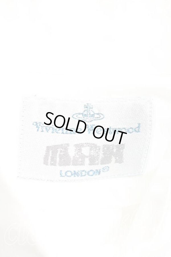 画像3: ヴィヴィアンウエストウッド MAN 中古 / オーブ刺繍シャツ II(メンズM相当) 白  H-26-01-25-021-bl-IN-ZH (3)