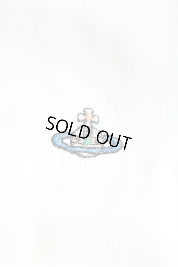 画像6: ヴィヴィアンウエストウッド MAN 中古 / オーブ刺繍シャツ II(メンズM相当) 白  H-26-01-25-021-bl-IN-ZH (6)