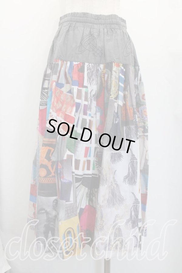 画像2: ヴィヴィアンウエストウッド 中古 / THE BIG ONEプリントスカート 00（ワンサイズ） マルチ  H-26-01-25-023-sk-OD-ZH (2)