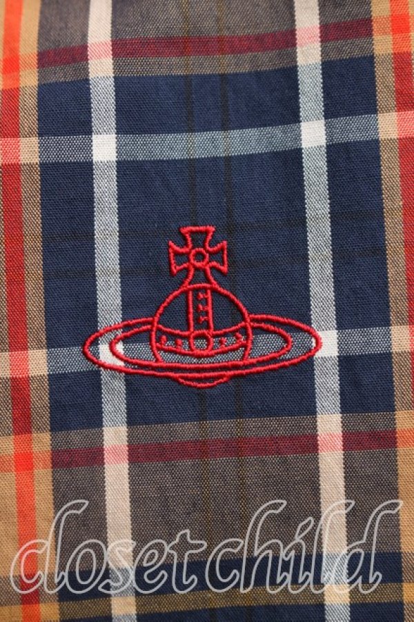 画像6: ヴィヴィアンウエストウッド 中古 / タータンチェックシャツワンピース 00（ワンサイズ） 茶  H-26-01-25-002-op-OD-ZH (6)