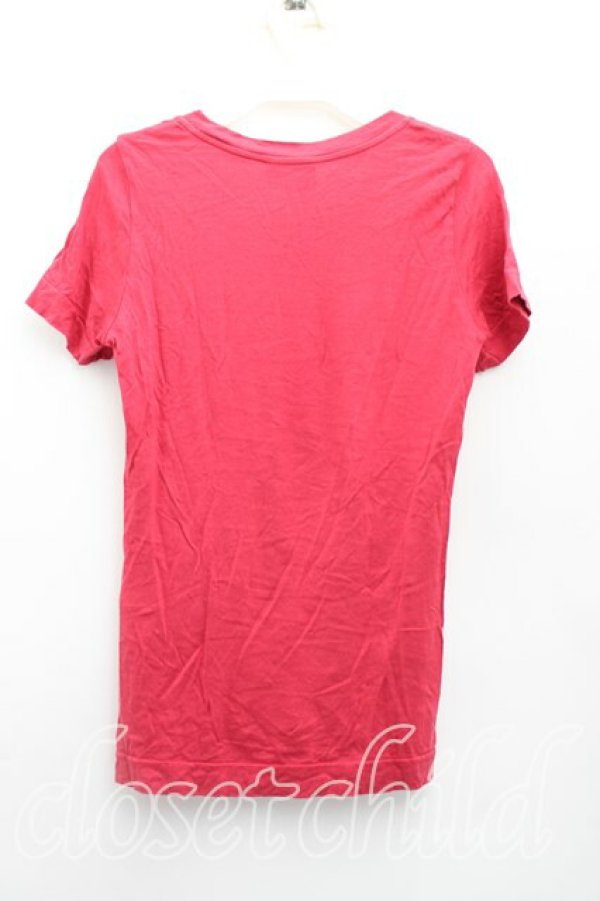 画像2: ヴィヴィアンウエストウッド 中古 / モザイクタイガーptTシャツ 2（9号相当） 赤  H-26-01-25-025-ts-OD-ZH (2)