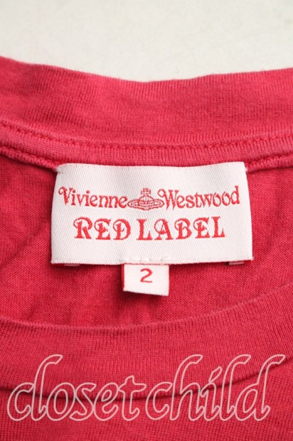 画像3: ヴィヴィアンウエストウッド 中古 / モザイクタイガーptTシャツ 2（9号相当） 赤  H-26-01-25-025-ts-OD-ZH (3)