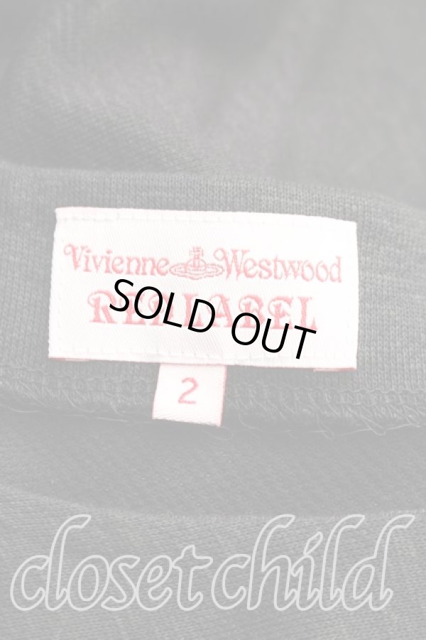 画像3: ヴィヴィアンウエストウッド 中古 / 単色オーブ刺繍Aラインワンピース 2(9号相当) 黒  H-26-01-25-003-op-IN-ZH (3)