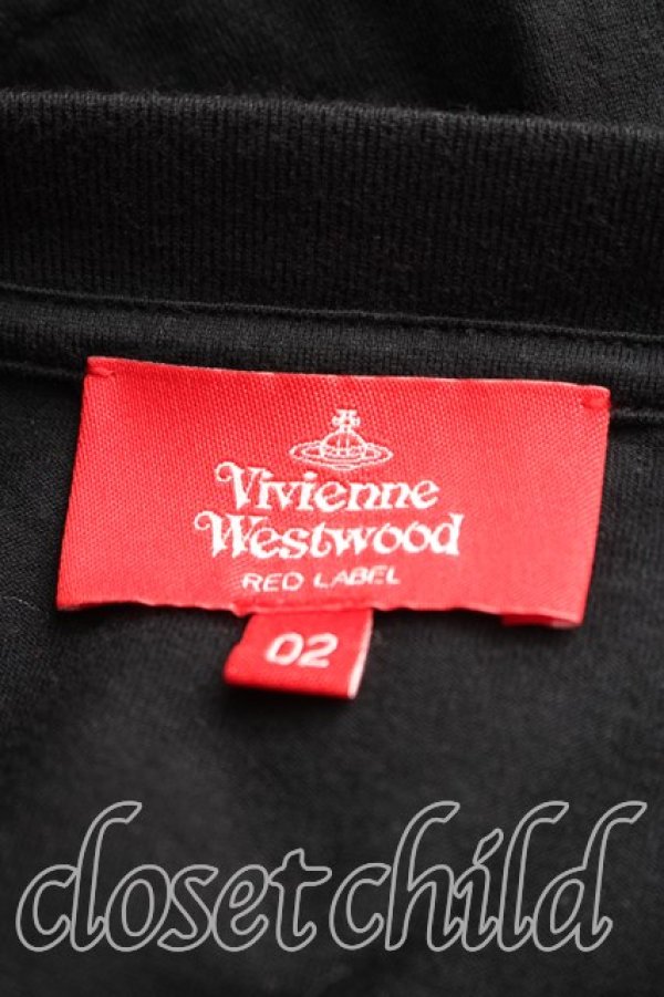 画像3: ヴィヴィアンウエストウッド 中古 / フェルトオーブカットソー 02（9号相当） 黒  H-26-01-25-030-to-OD-ZH (3)