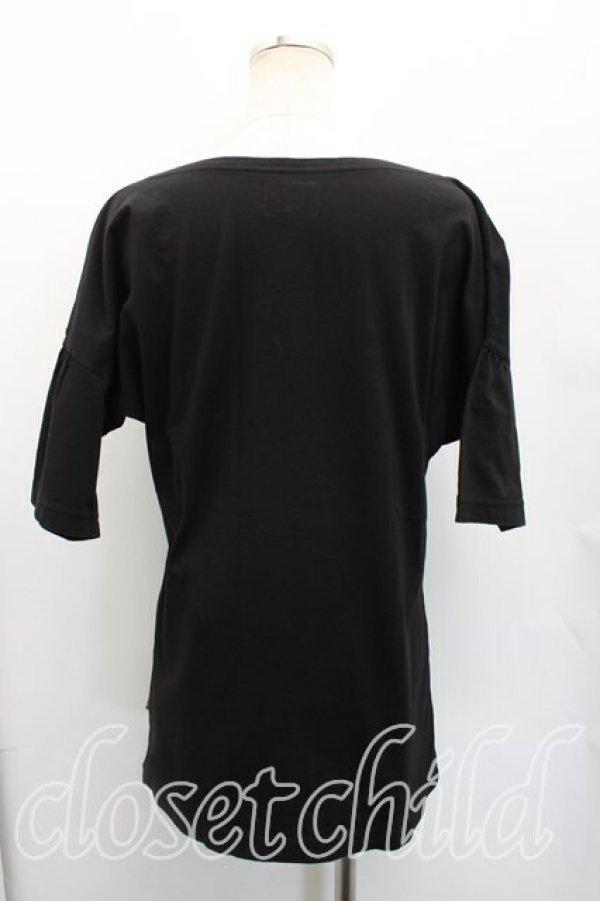 画像2: ヴィヴィアンウエストウッド 中古 / I AM EXPENSIV半袖カットソー S 黒  H-26-01-25-031-to-IN-ZH (2)