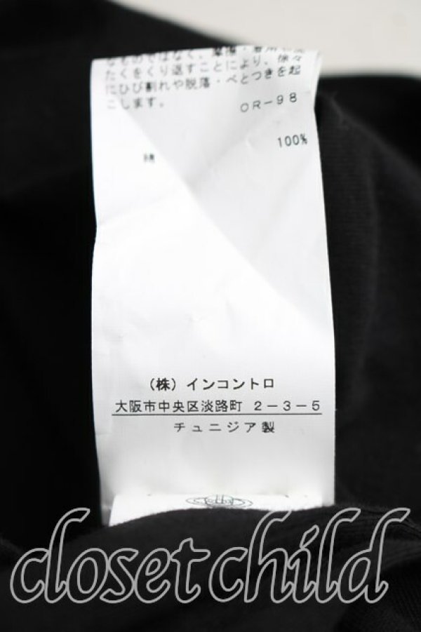 画像5: ヴィヴィアンウエストウッド 中古 / I AM EXPENSIV半袖カットソー S 黒  H-26-01-25-031-to-IN-ZH (5)