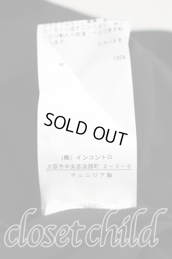 画像5: ヴィヴィアンウエストウッド 中古 / I AM EXPENSIV半袖カットソー S 黒  H-26-01-25-031-to-IN-ZH (5)