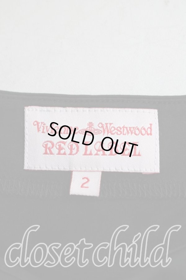 画像3: ヴィヴィアンウエストウッド 中古 / 単色オーブ刺繍切替フレアトップス 2(9号相当) 黒  H-26-01-25-032-to-IN-ZH (3)