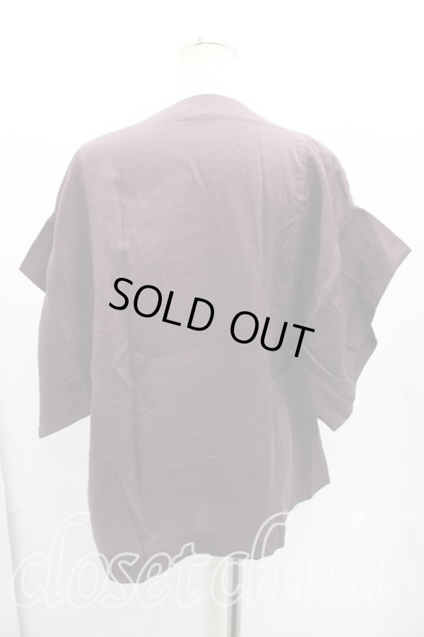 画像2: ヴィヴィアンウエストウッド 中古 / 単色オーブ刺繍半袖トップス 2（9号相当） 紫  H-26-01-25-033-to-IN-ZH (2)