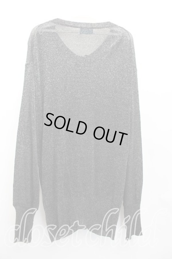 画像2: ヴィヴィアンウエストウッド MAN 中古 / ラメ折カーディガン 表記ナシ 黒  H-26-01-25-034-to-IN-ZH (2)