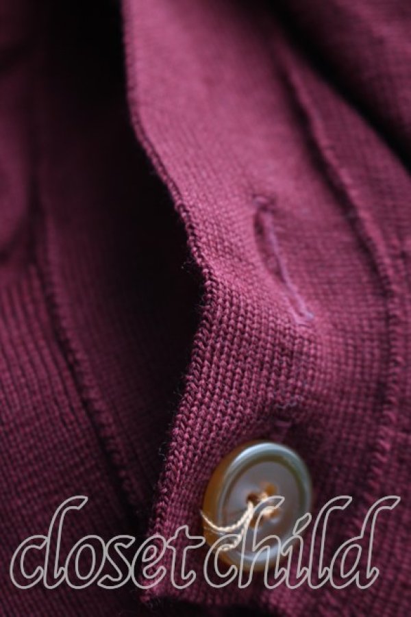 画像6: ヴィヴィアンウエストウッド MAN 中古 / オーブ刺繍カーディガン 44(メンズS相当) エンジ  H-26-01-25-035-to-IN-ZH (6)