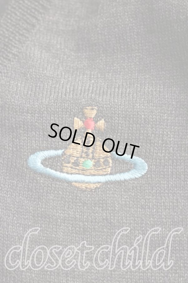 画像8: ヴィヴィアンウエストウッド 中古 / カラーオーブ刺繍ニットベスト L 灰 【中古】 H-26-01-25-036-to-IN-ZH (8)