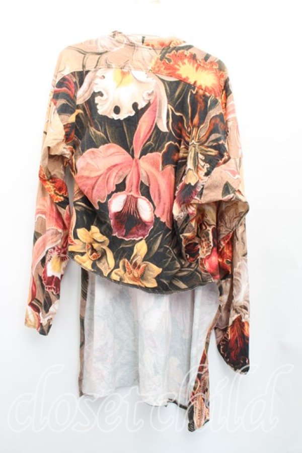 画像2: ヴィヴィアンウエストウッド MAN 中古 / ボタニカル変形カットソー 44（メンズS相当） ベージュ  H-26-01-25-037-to-OD-ZH (2)