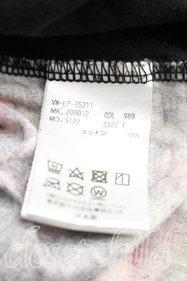画像4: ヴィヴィアンウエストウッド 中古 / フラワーブーケBIGカットソー FREE 黒  H-26-01-25-038-to-OD-ZH (4)