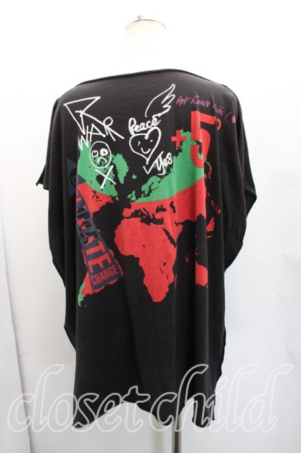 画像2: Worlds End 中古 / CRスクエアTシャツ  黒  H-26-01-25-039-to-OD-ZH (2)