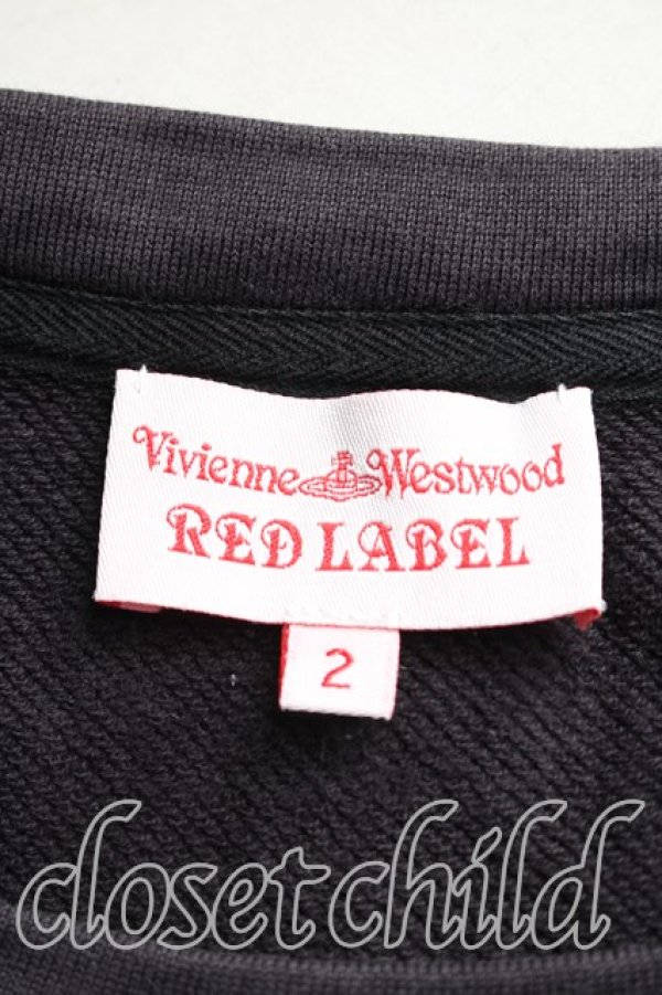 画像3: ヴィヴィアンウエストウッド 中古 / ロゴ刺繍スウェット 2（9号相当） 紺  H-26-01-25-041-to-OD-ZH (3)
