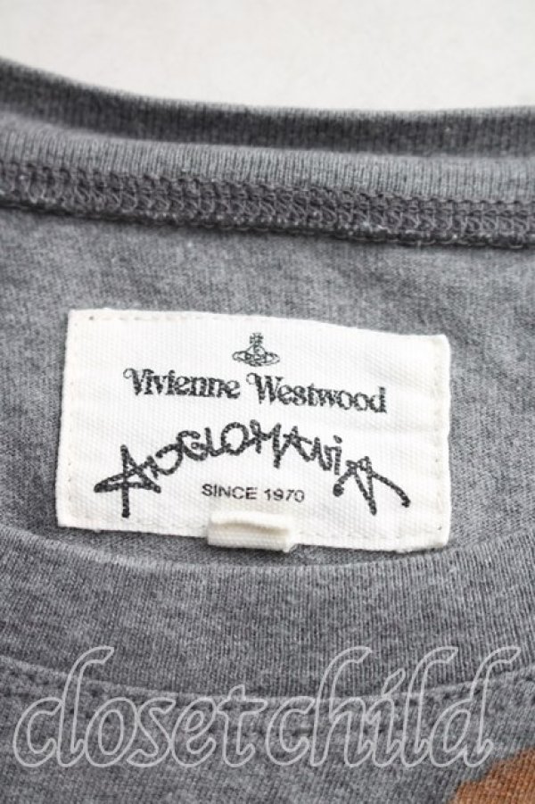 画像3: ANGLOMANIA 中古 / ロゴptモスリン風カットソー 38（M相当） 灰  H-26-01-25-042-to-OD-ZH (3)