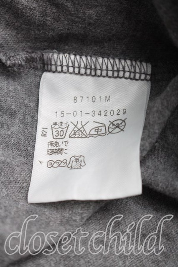 画像4: ANGLOMANIA 中古 / ロゴptモスリン風カットソー 38（M相当） 灰  H-26-01-25-042-to-OD-ZH (4)