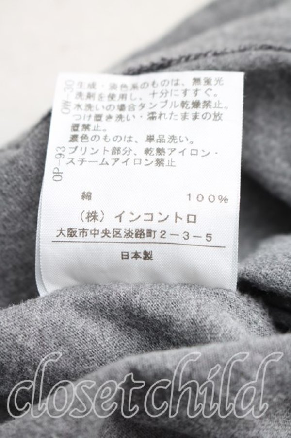 画像5: ANGLOMANIA 中古 / ロゴptモスリン風カットソー 38（M相当） 灰  H-26-01-25-042-to-OD-ZH (5)