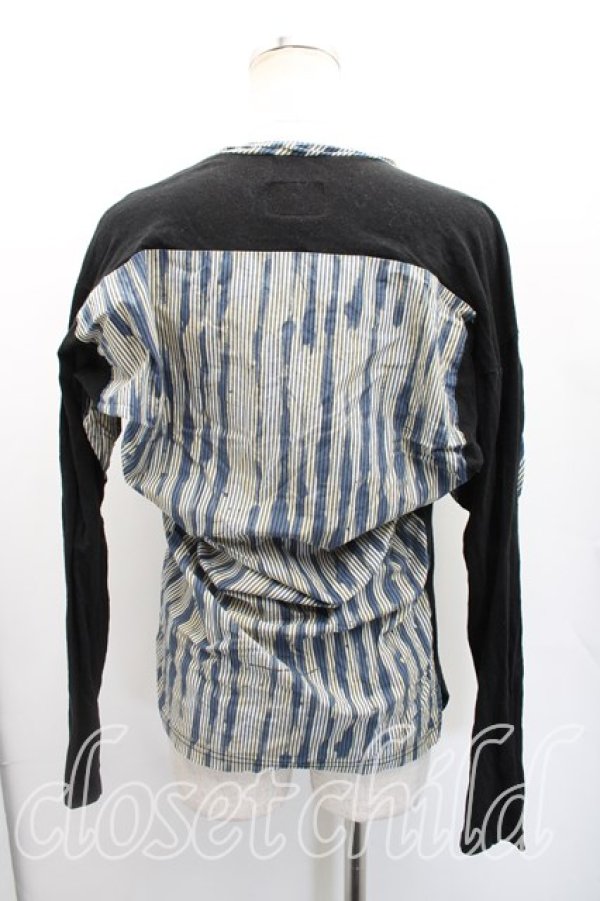 画像2: ANGLOMANIA 中古 / アナーキー変形カットソー S 黒  H-26-01-25-043-to-OD-ZH (2)