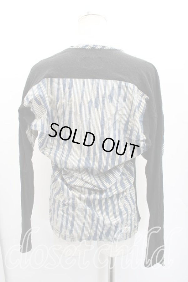 画像2: ANGLOMANIA 中古 / アナーキー変形カットソー S 黒  H-26-01-25-043-to-OD-ZH (2)