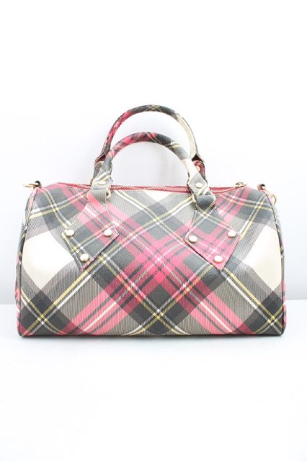 画像2: ヴィヴィアンウエストウッド 中古 / ダービーボストンバッグ  エキシビジョン  H-26-01-25-045-ba-OD-ZH (2)