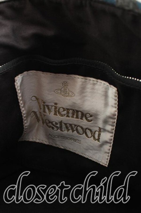 画像4: ヴィヴィアンウエストウッド 中古 / POP PRINT バッグ  灰  H-26-01-25-055-ba-OD-ZH (4)