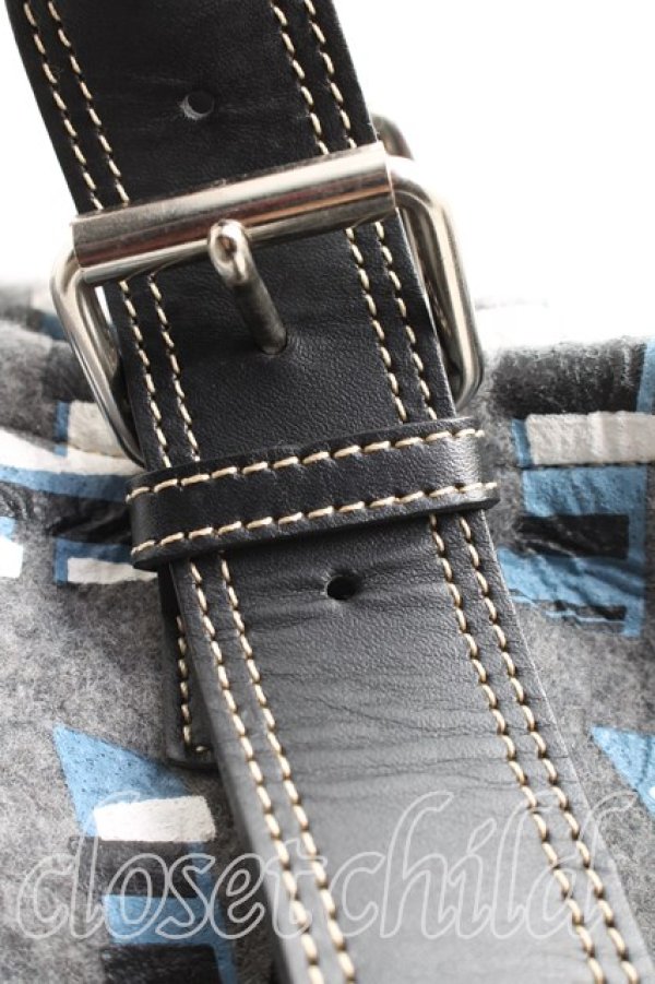 画像5: ヴィヴィアンウエストウッド 中古 / POP PRINT バッグ  灰  H-26-01-25-055-ba-OD-ZH (5)