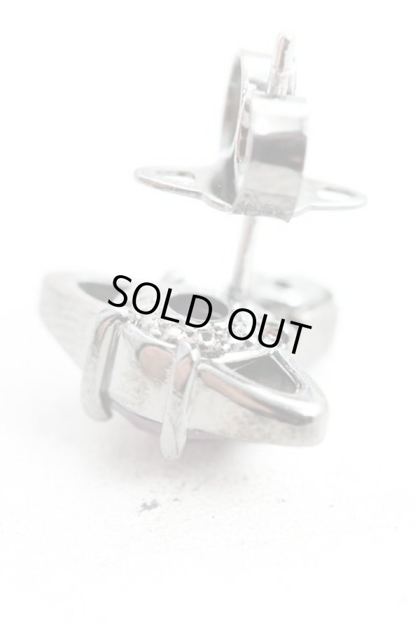 画像4: ヴィヴィアンウエストウッド 中古 / MAN.REINAシングルスタッドピアス  ガンメタ  H-26-01-25-057-er-OD-ZH (4)