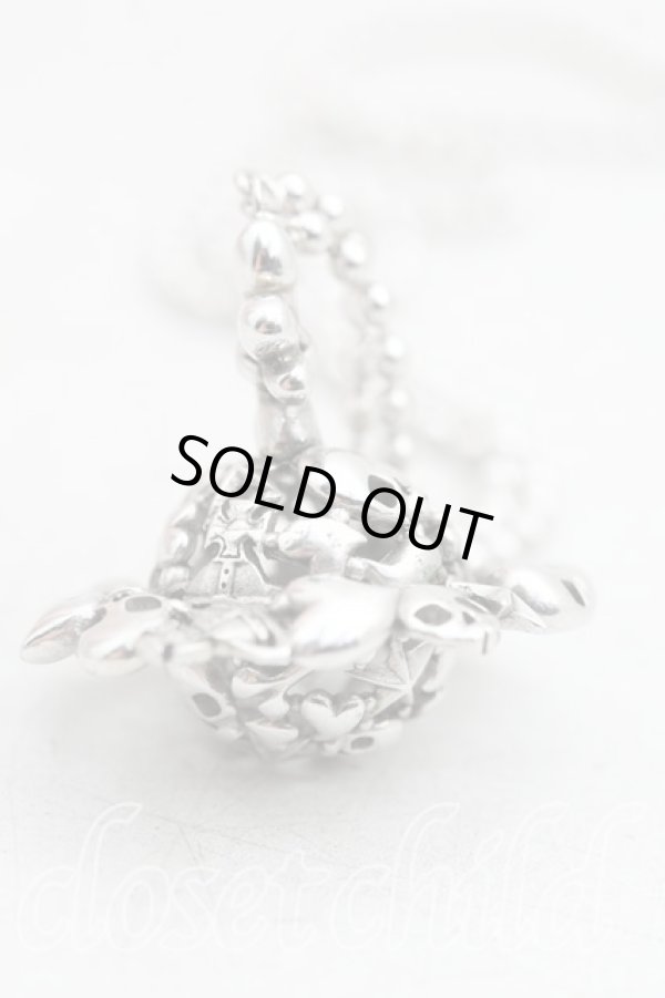 画像2: ヴィヴィアンウエストウッド 中古 / AARON3Dオーブネックレス  シルバー  H-26-01-25-058-nl-IN-ZH (2)