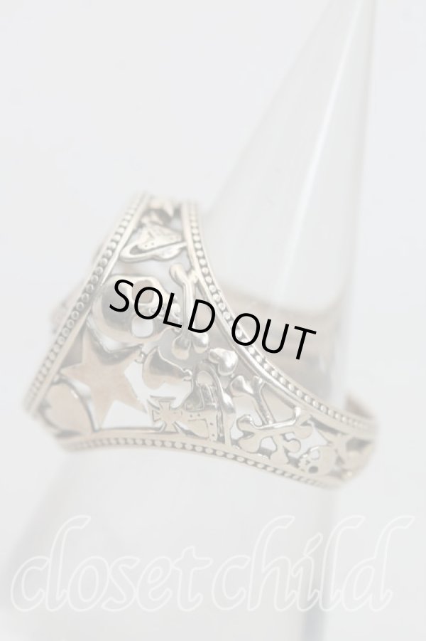 画像2: ヴィヴィアンウエストウッド 中古 / AARONシールリング L(15号相当) ゴールド  H-26-01-25-060-rg-IN-ZH (2)