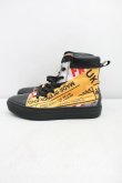 画像3: ANGLOMANIA 中古 / フラワーテープハイトップスニーカー 37（23.5cm相当） 黒  H-26-01-25-061-sh-OD-ZH (3)