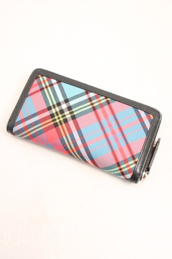 画像2: ヴィヴィアンウエストウッド 中古 / クラシックラウンドジップ  黒ｘ青  H-26-01-25-063-wa-OD-ZH (2)