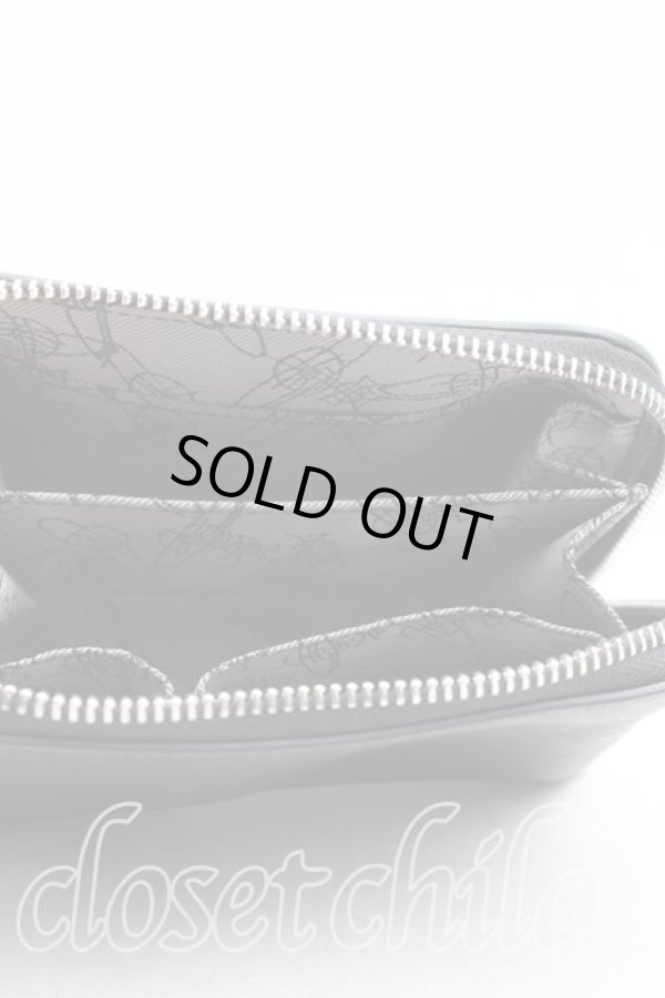 画像3: ヴィヴィアンウエストウッド 中古 / ディアマンテハートレザーポーチ  黒  H-26-01-25-069-gd-OD-ZH (3)