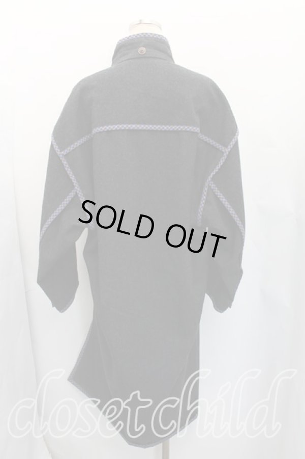 画像2: ヴィヴィアンウエストウッド 中古 / タータンチェックパイピングコート 00(ワンサイズ）) 灰  H-26-01-25-007-co-IN-ZH (2)